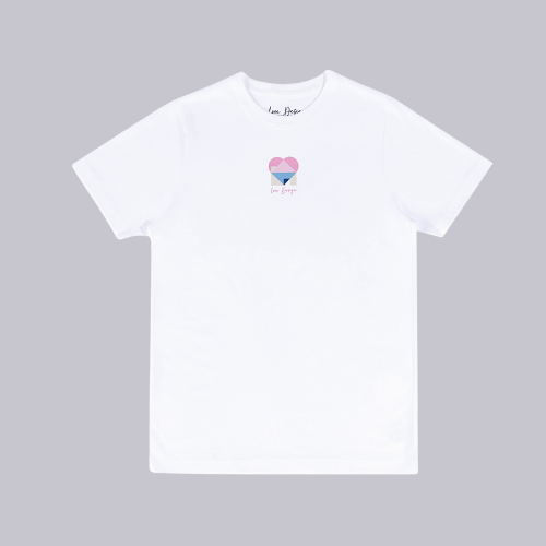 CORPORATE LOVE DESIGN T-SHIRT WHITE