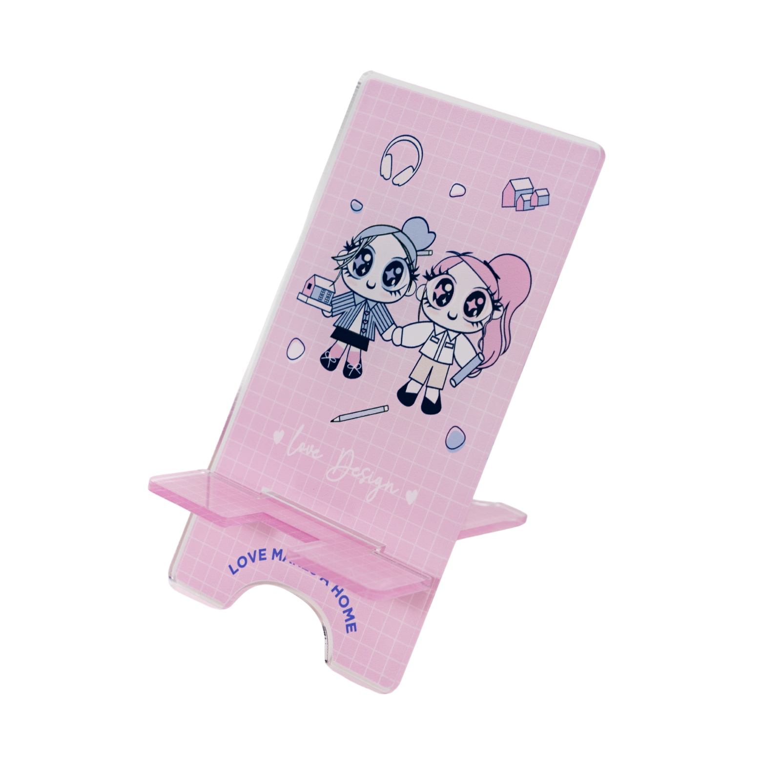 CORPORATE LOVE DESIGN MOBILE PHONE HOLDER STAND PINK